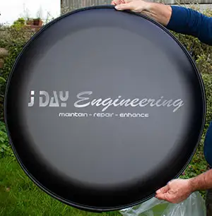 Vey effective combination - black gloss on matt black wheel cover Black Glossy Text on Matt Black