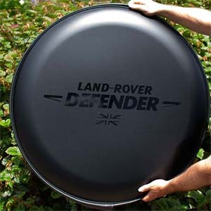 Black Gloss on Matt Black Defender